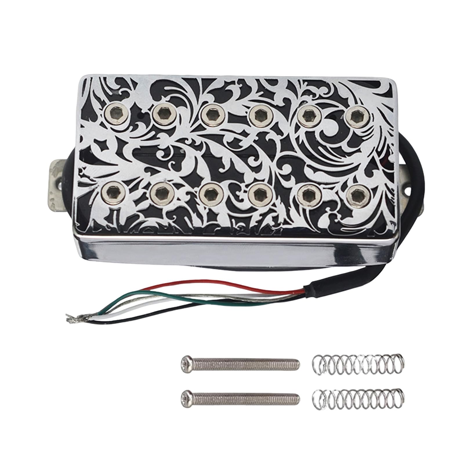 DOUDINGMAO Hollows Brasses Cover Electric Guitar Pickup High Output Humbucker Pickup for Playing Styles