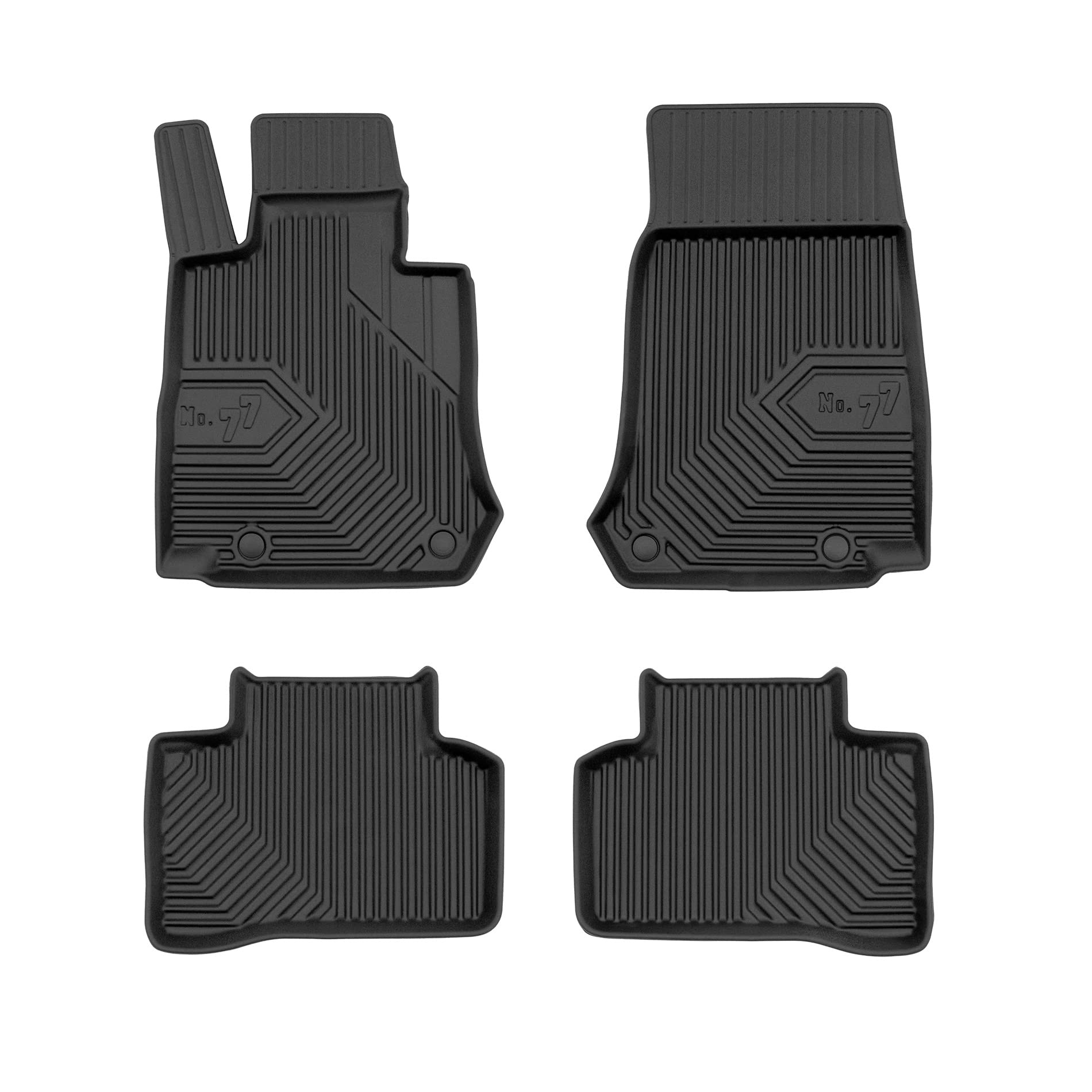 FROGUM No.77 Alfombrillas para Coche Alfombras para Mercedes-Benz GLC X253 Desde 2015 | Borde Alto | para Todo el año | Tamaño