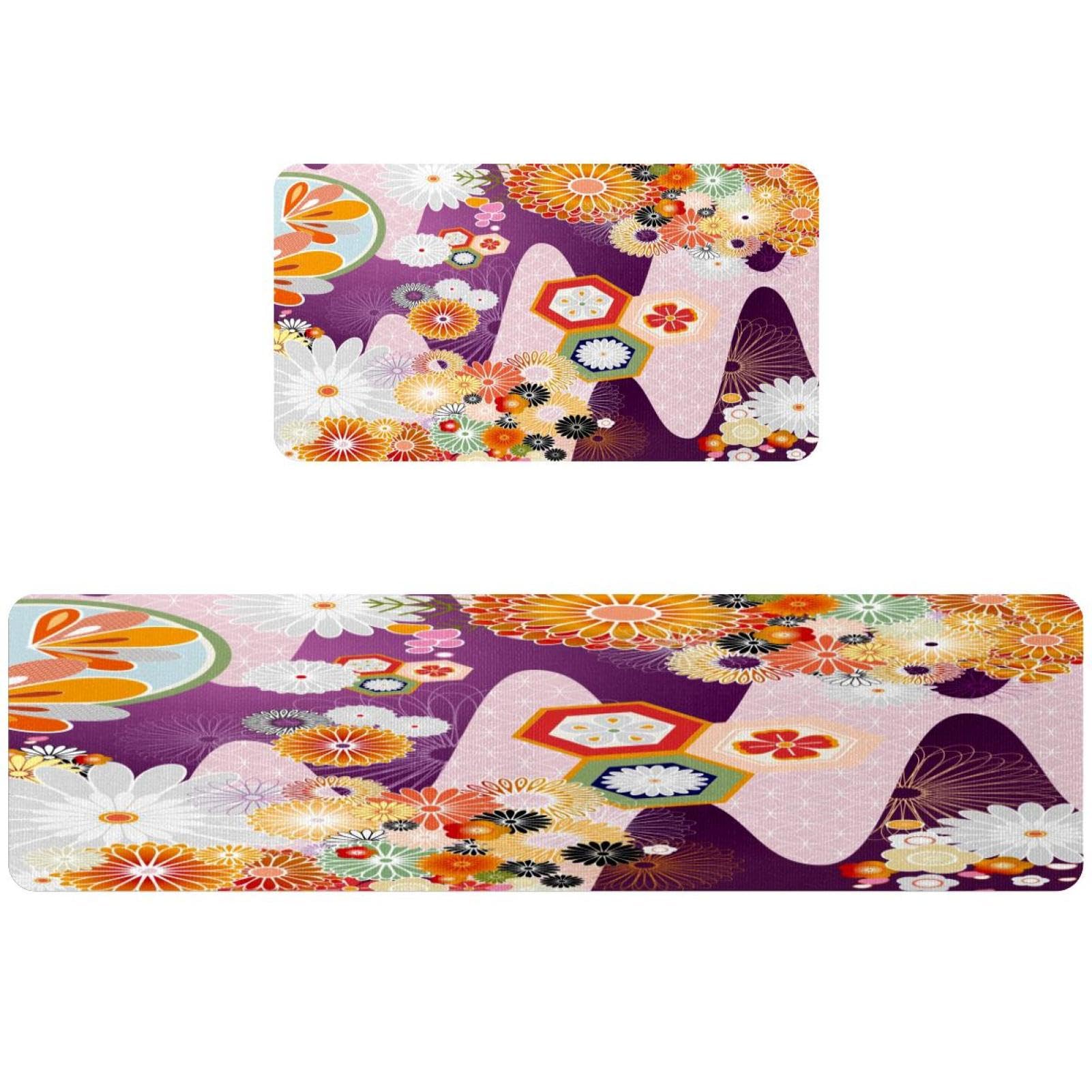 Tapis de cuisine antidérapant lot de 2 lavable et absorbant