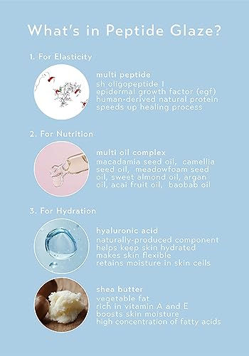 Miniatura 6 de NOTHING FITS BUT Peptide Glaze - Bálsamo facial calmante con aceites botánicos, ácido hialurónico y antioxidantes (0.62 oz)