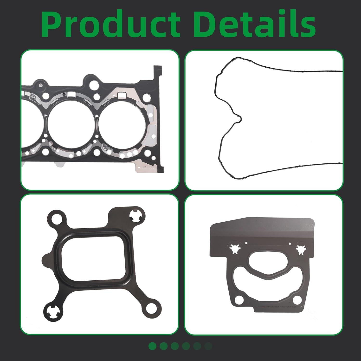 Cylinder Head Gasket Bolts Set HGB4318,for Lincoln MKC 2.3L 2015-2019,for Ford Mustang 2.3L 2015-2020,Engine 2.3L L4 16V DOHC 2300cc,016-1069/ES72207/GS33489