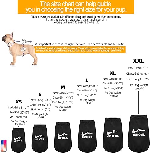 Miniatura 3 de 2 piezas de algodón sin mangas camisa para perro, camisetas sin mangas para cachorros, ropa para mascotas, sudadera colorida transpirable para