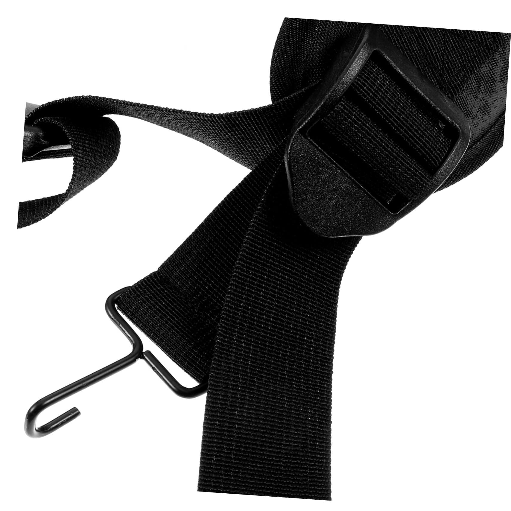 Ceinture De Taille Pour Caisse Claire Toyvian - Sangle De Tambour Réglable Noire Avec Crochet Métallique Robuste