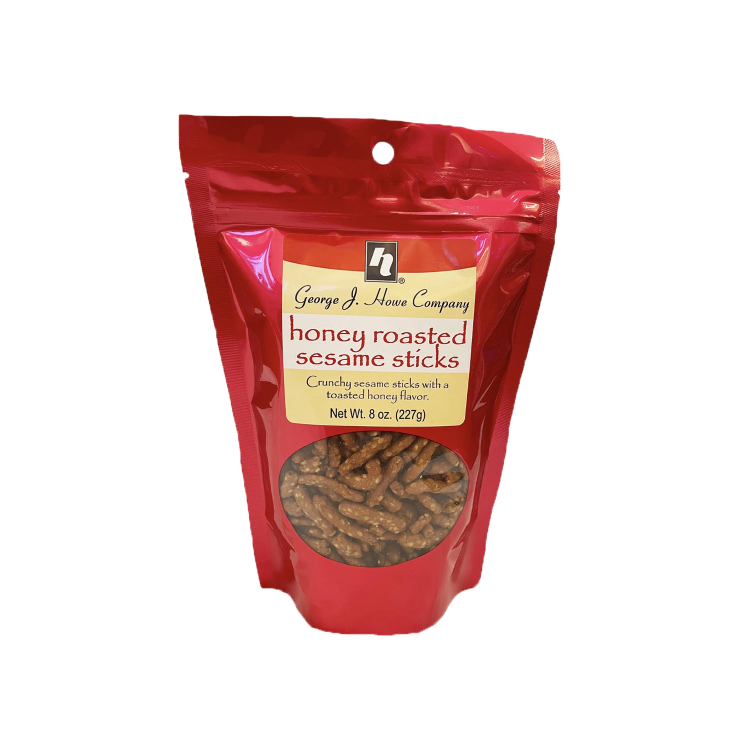 Howe Honey Roasted Sesame Sticks, Snack Crackers 8 oz Bag