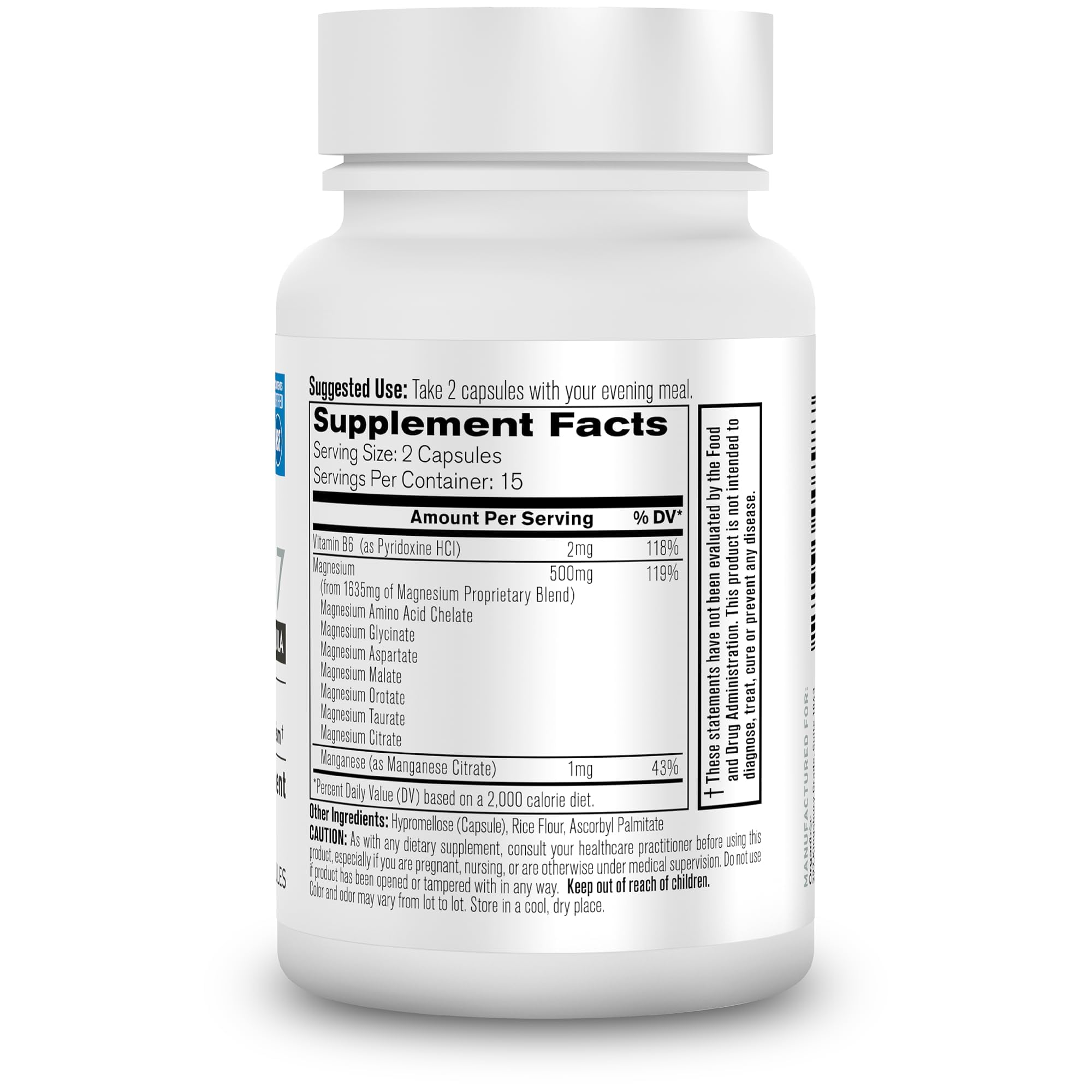 Organixx Magnesium 7 Complex, Sleep & Muscle Support, 30 Caps — Amazon image 6