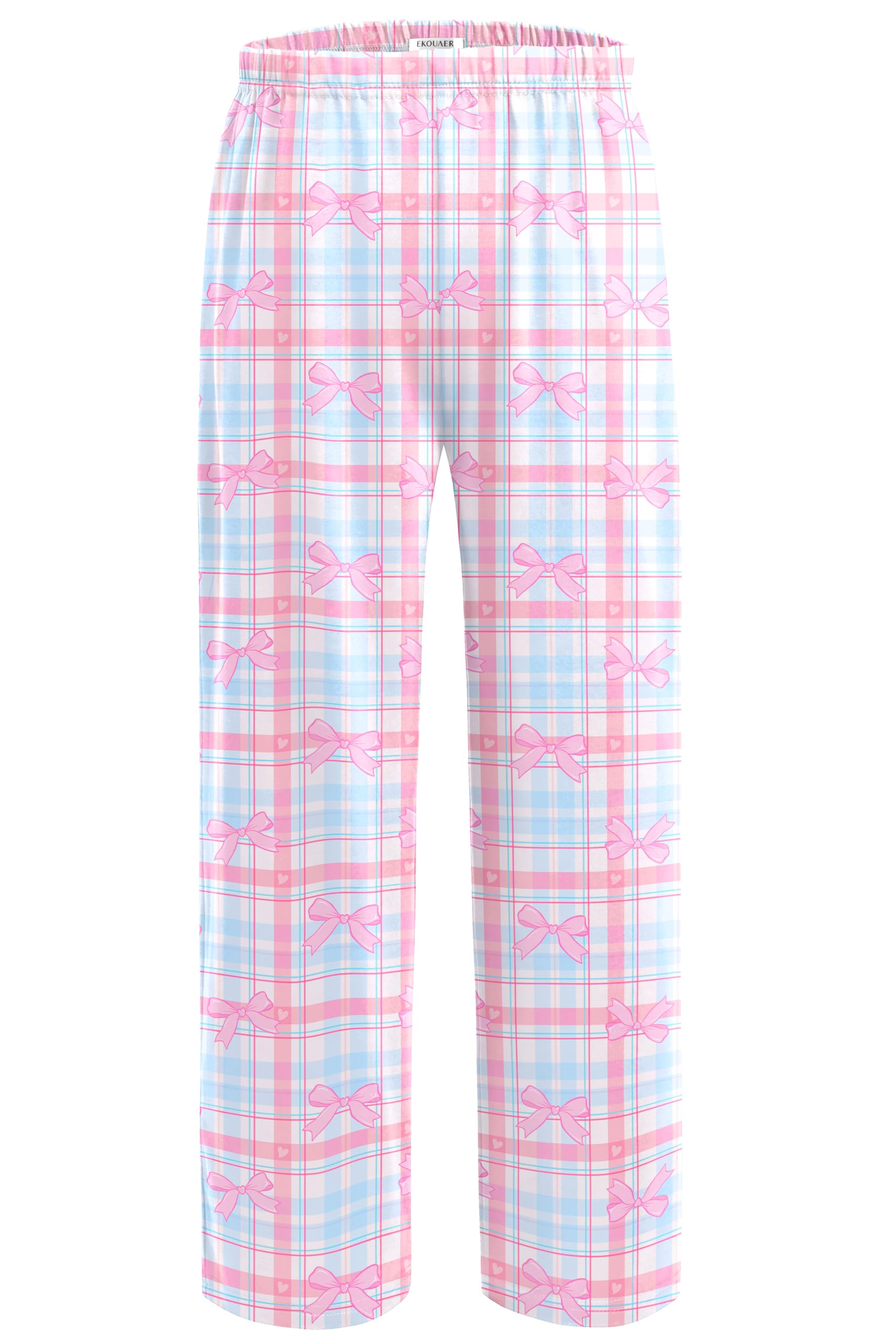 Ekouaer Girls Soft Pajamas Pants Cute Print Pattern PJ Bottoms Lounge Pants