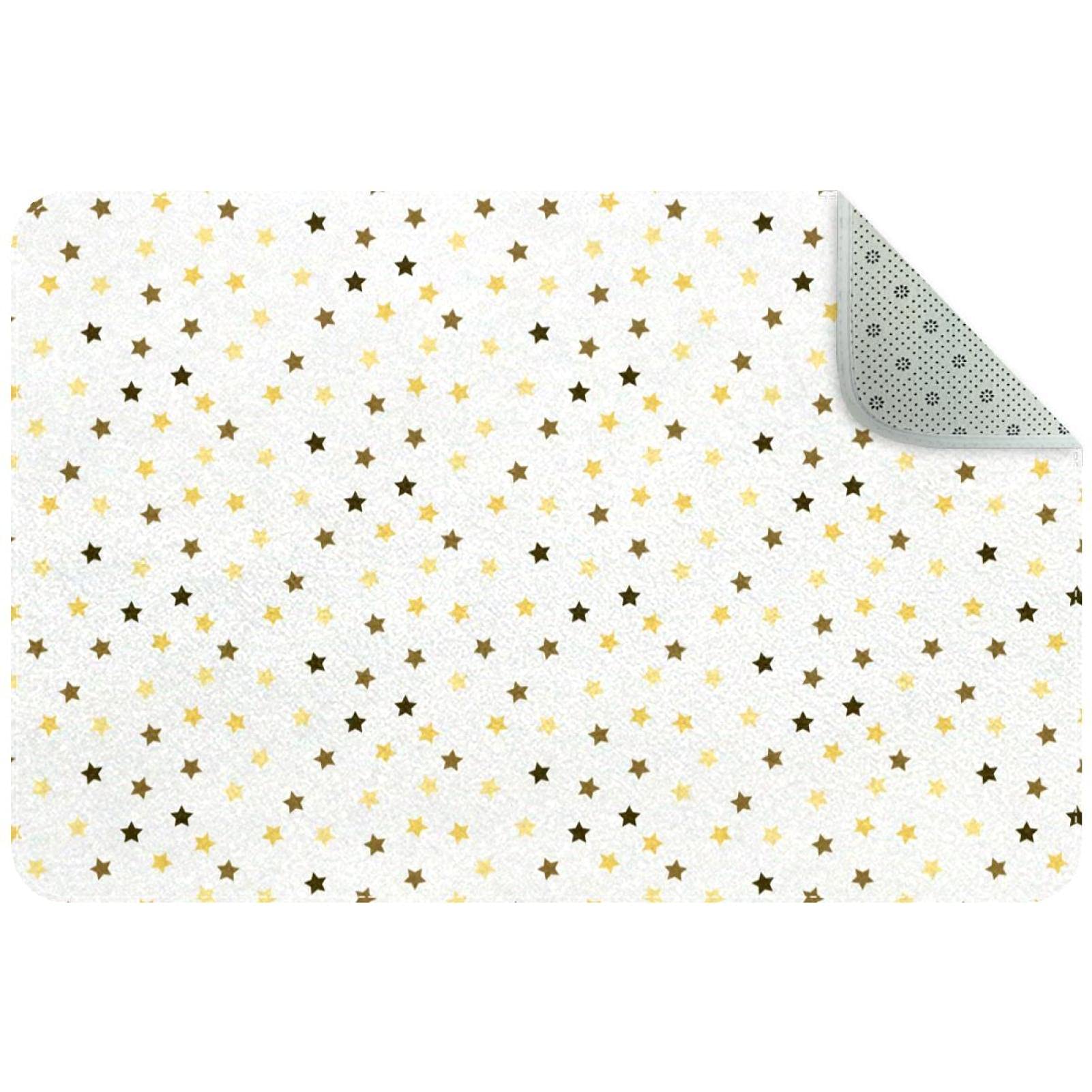 Paillasson étoiles de Noël durable tapis d'entrée coloré et anti-poussière