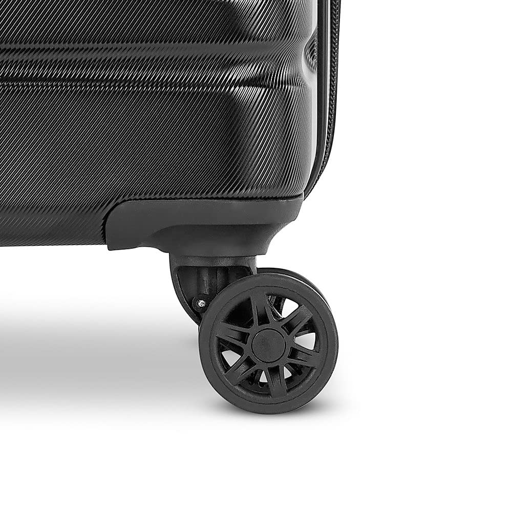 Samsonite 145796-1027 Evolve SE 3 Piece Spinner Luggage Set, Bass  Bundle with Deco Gear 10 Piece Luggage Accessory Kit: Black