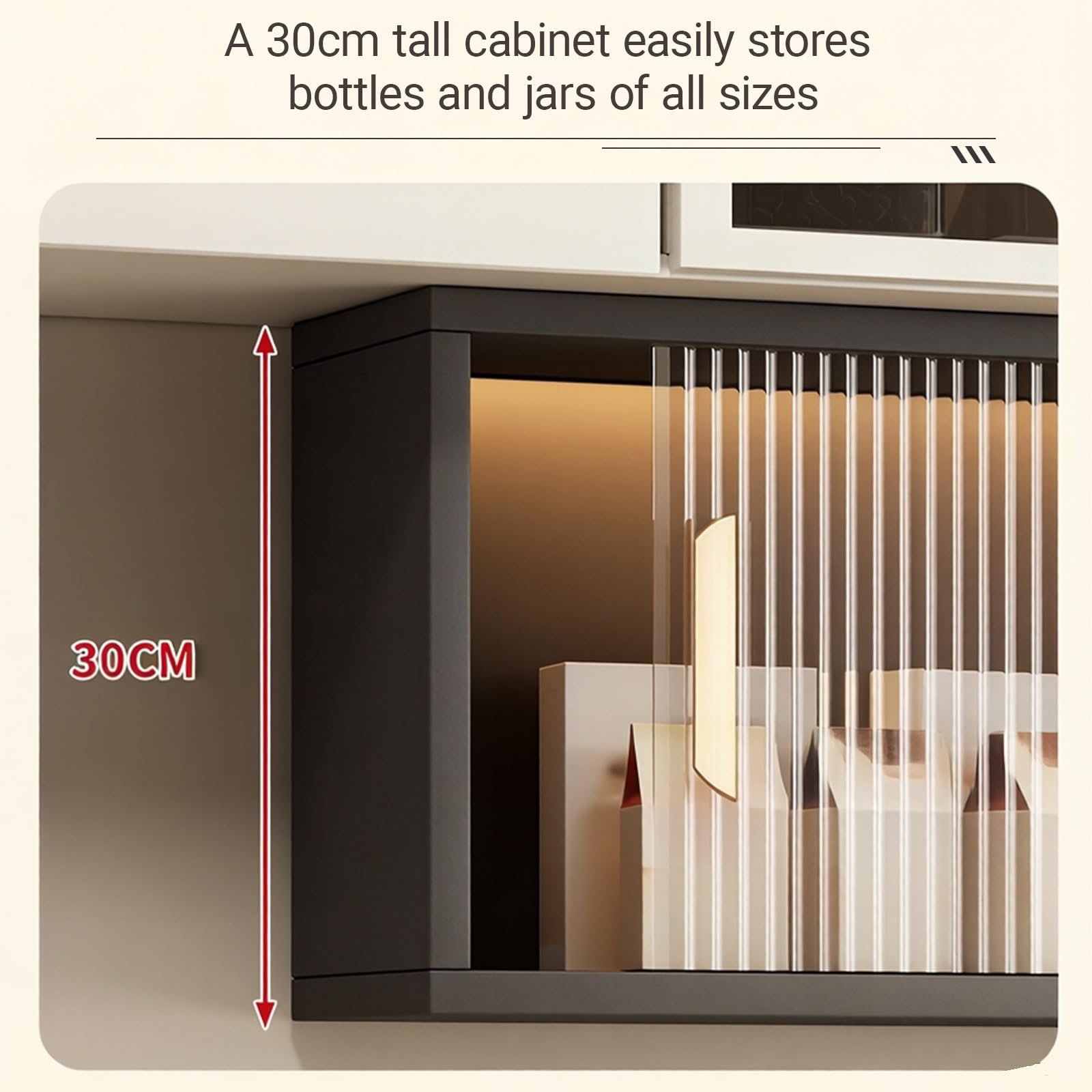 Armario de Baño Pared con Puerta de Acrílico, Mueble Auxiliar de Aluminio Nido de Abeja para Cocina y Baño, Estante de Almacenamiento Suspendido(Black,90 * 22 * 30CM/35.4 * 8.7 * 11.8IN)