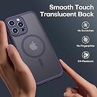 Vista 127 de ImpactStrong Magnetic Guard Designed for iPhone 14 Pro Max Case [Camera Protection] [Military Grade Drop Tested] [Compatible with MagSafe] Slim Black