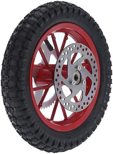 Fydun Rueda trasera de mini bicicleta, 12.5 x 2.75 pulgadas, rueda trasera de mini bicicleta, repuesto de aleación de acero de goma antideslizante