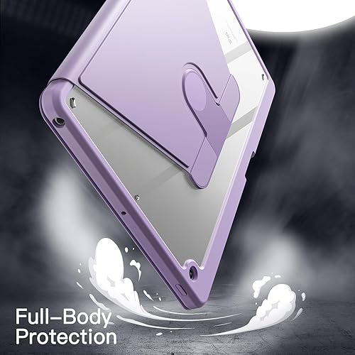 Miniatura 4 de JETech Funda giratoria para iPad 987 (10.2 pulgadas, modelo 202120202019, 987 generación) con soporte para lápices, cubierta de soporte de rotación