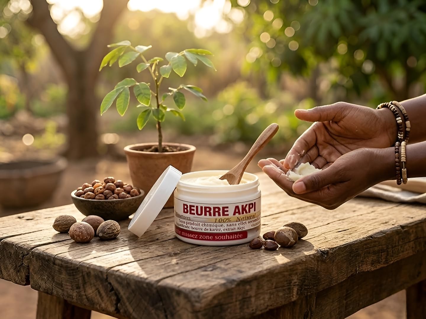 Beurre d’Akpi Rituel Beauté de Femme – Soin Naturel Cheveux & Corps – Effet Tenseur Naturel - Maintien & Tonicité du Buste