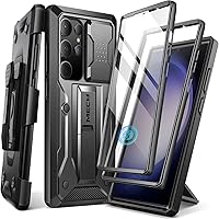 Vista 1 de TONGATE for Samsung Galaxy S23 Ultra Case, [Built-in Slide Camera Cover & Screen Protector] [2 Front Frame] Military Grade Shockproof S23 Ultra Negro