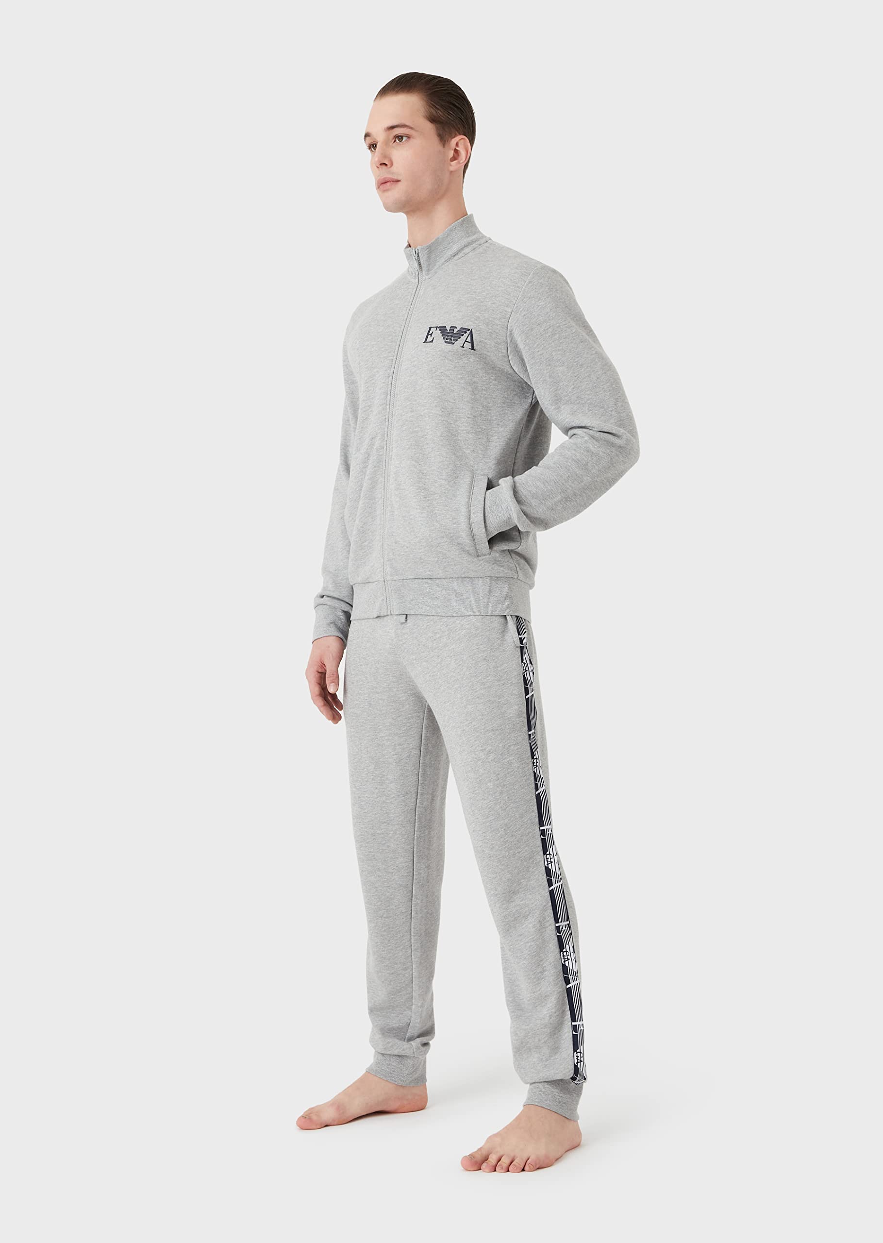 Emporio Armani Men's Iconic Terry Sweater And Trouser Set Sweter+Spodnie Męskie
