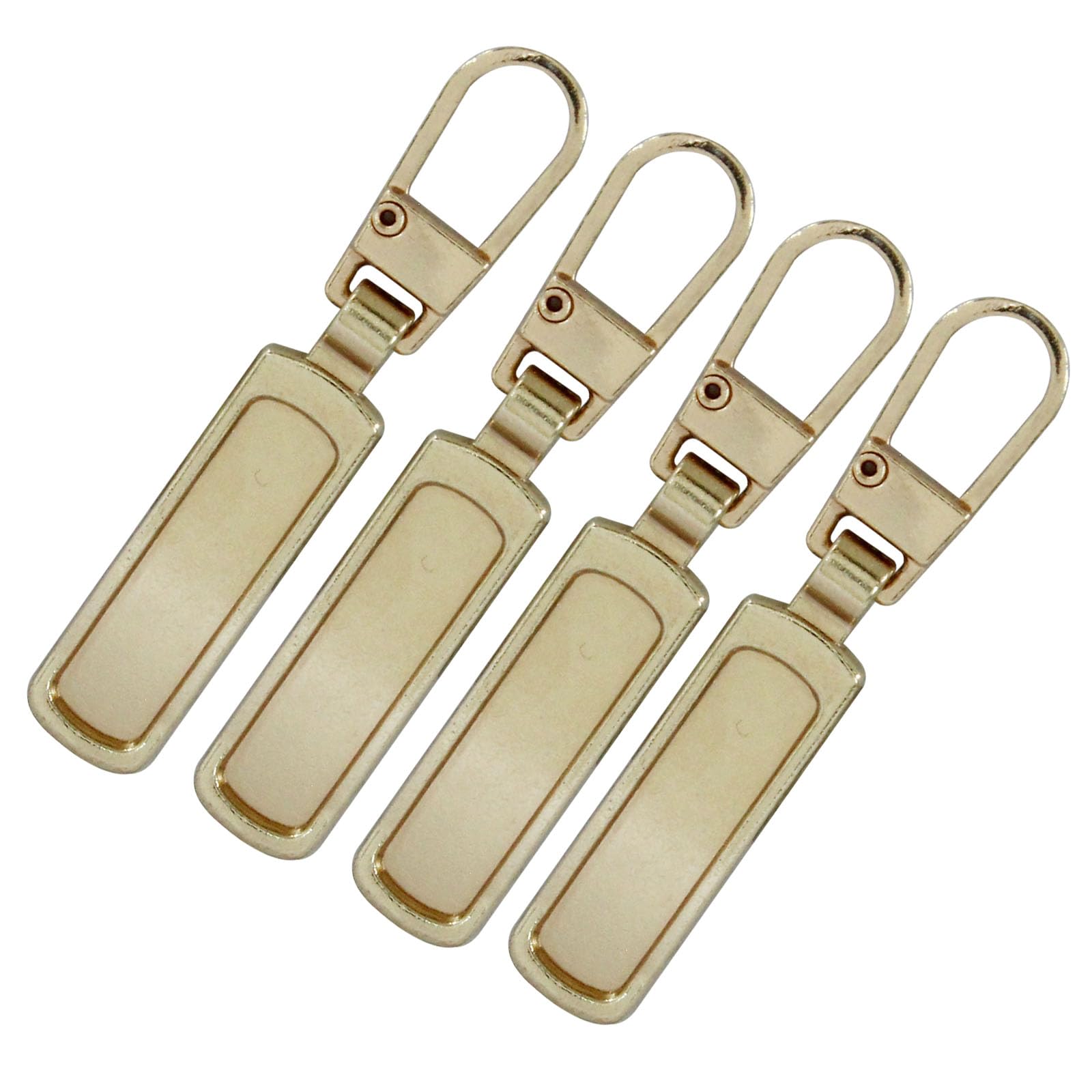Auvotuis 4Pcs Zipper Pull Replacement for Small Holes, Detachable Tiny Zipper Replacement Slider, Spare Zipper Pulls for Luggage/Jackets/Backpacks/