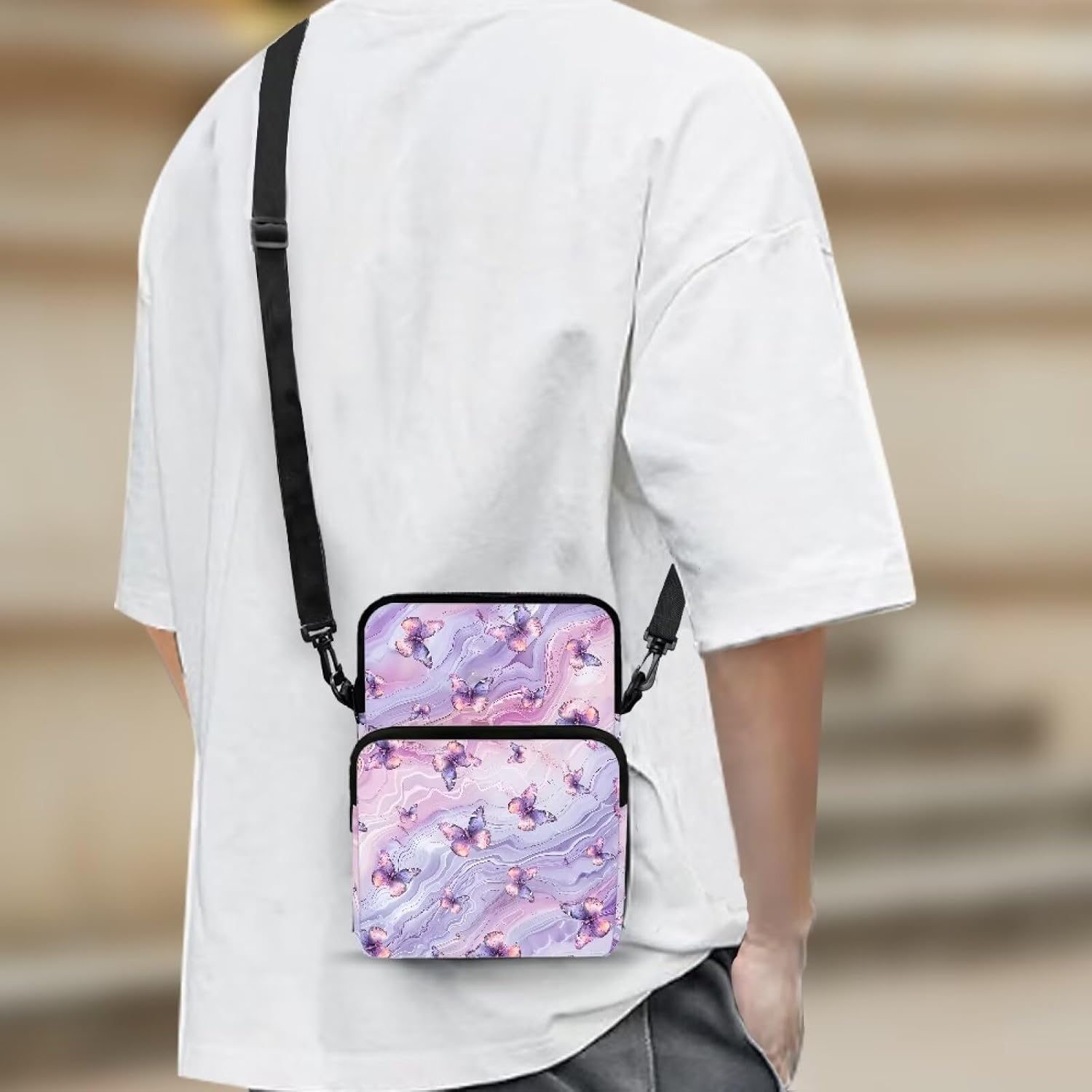Small Crossbody Bags for Women Men Small Messenger Bag Purses Fanny Pack Wallet Bag Coin Purse Backpack Handbags image 2