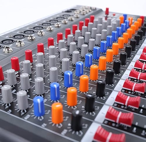 Miniatura 5 de Xuthusman Mezclador de audio profesional de estudio en vivo USB de 12 canales Amplificador de mezcla de potencia Phantom Bluetooth DJ Mic Mezclador