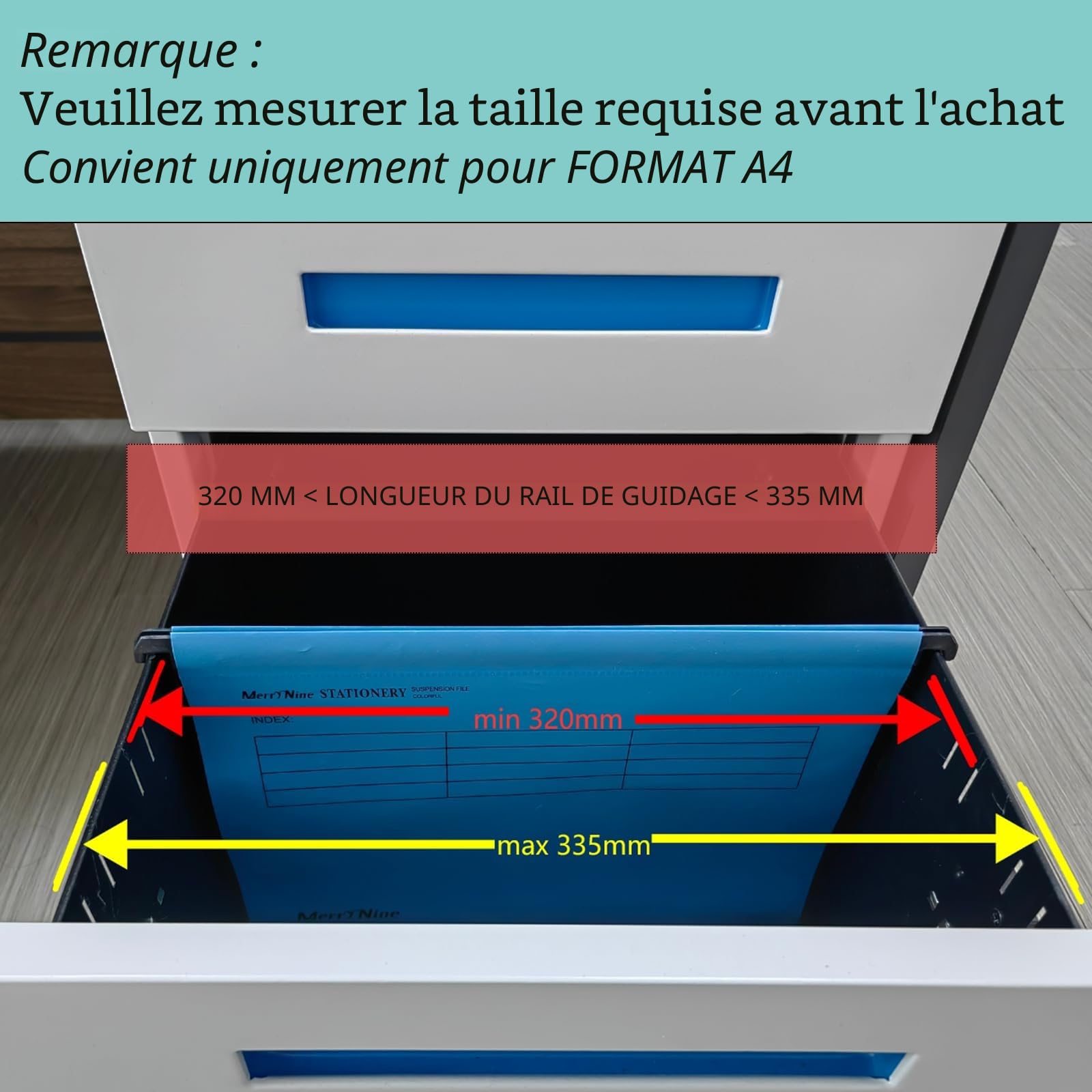 MerryNine Lot de 30 dossiers suspendus A4 en polypropylène avec onglets et inserts de cartes pour l'école, la maison, le travail et le bureau **Vérifiez la taille avant de passer commande (30