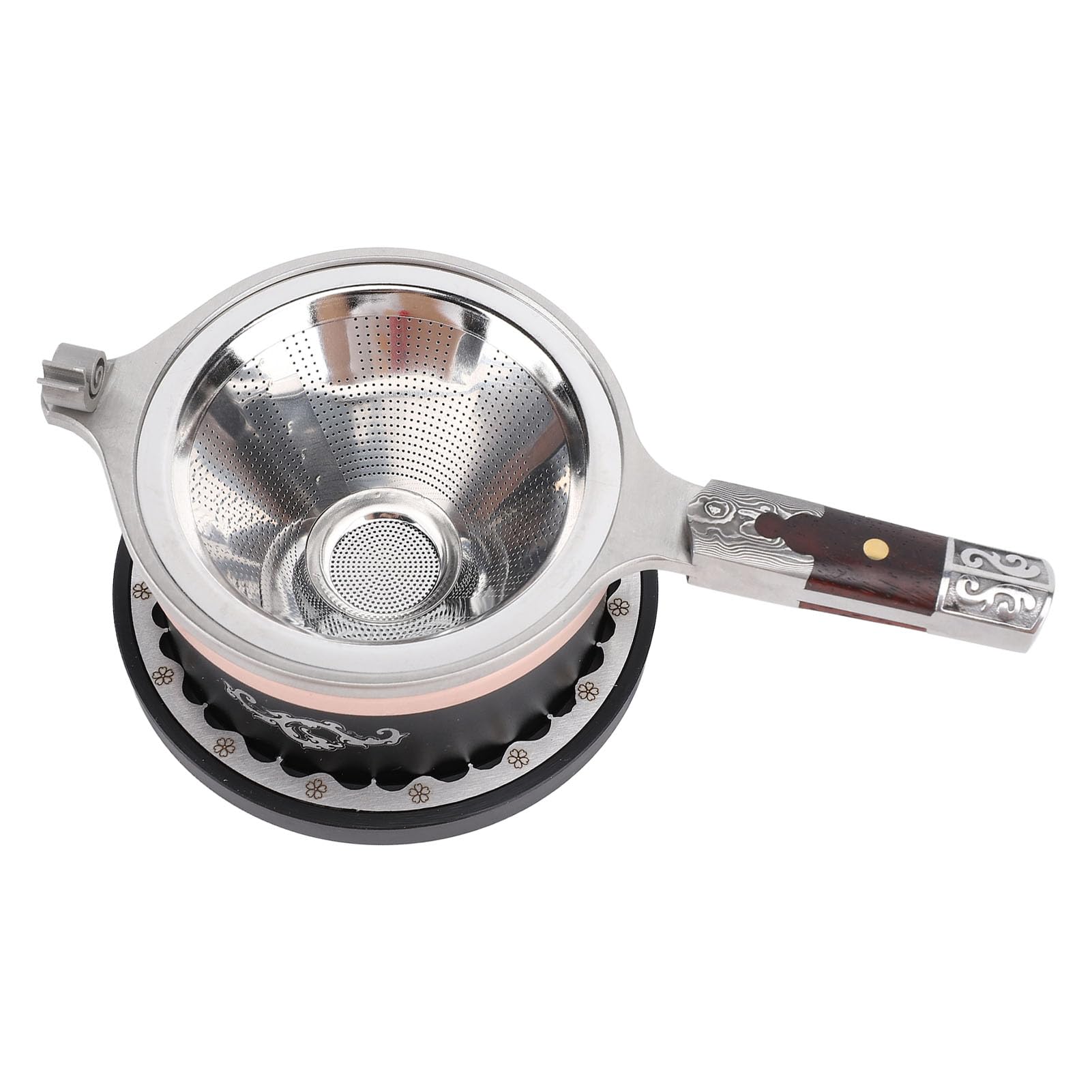 Generic Juego de Filtros de té de Malla Fina de Acero Inoxidable de Primera Calidad para Infusiones Transparentes con Embudo Infusor Reutilizable Adecuado para Preparar té en Casa
