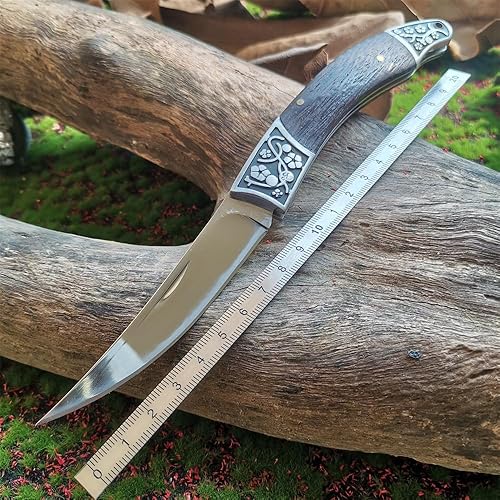 Miniatura 2 de DOOM BLADE Cuchillo de bolsillo plegable afilado, cuchillos geniales para acampar al aire libre, estilo militar, cuchillo táctico con bloqueo de