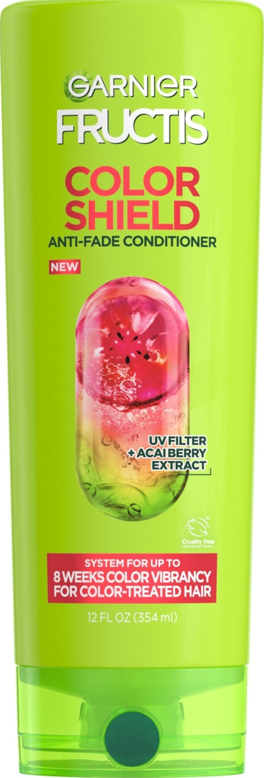 Garnier Fructis Color Shield Anti-Fade Conditioner for Color Treated Hair, 12 Fl Oz, 1 Count (Packaging May Vary)