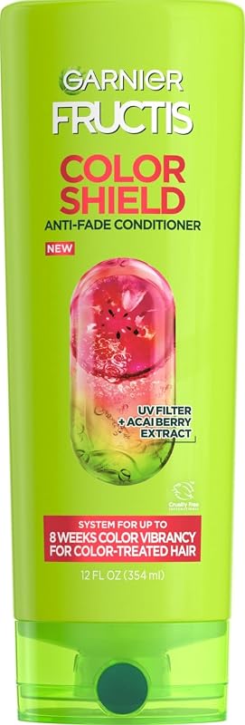 Garnier Fructis Color Shield Anti-Fade Conditioner for Color Treated Hair, 12 Fl Oz, 1 Count (Packaging May Vary)