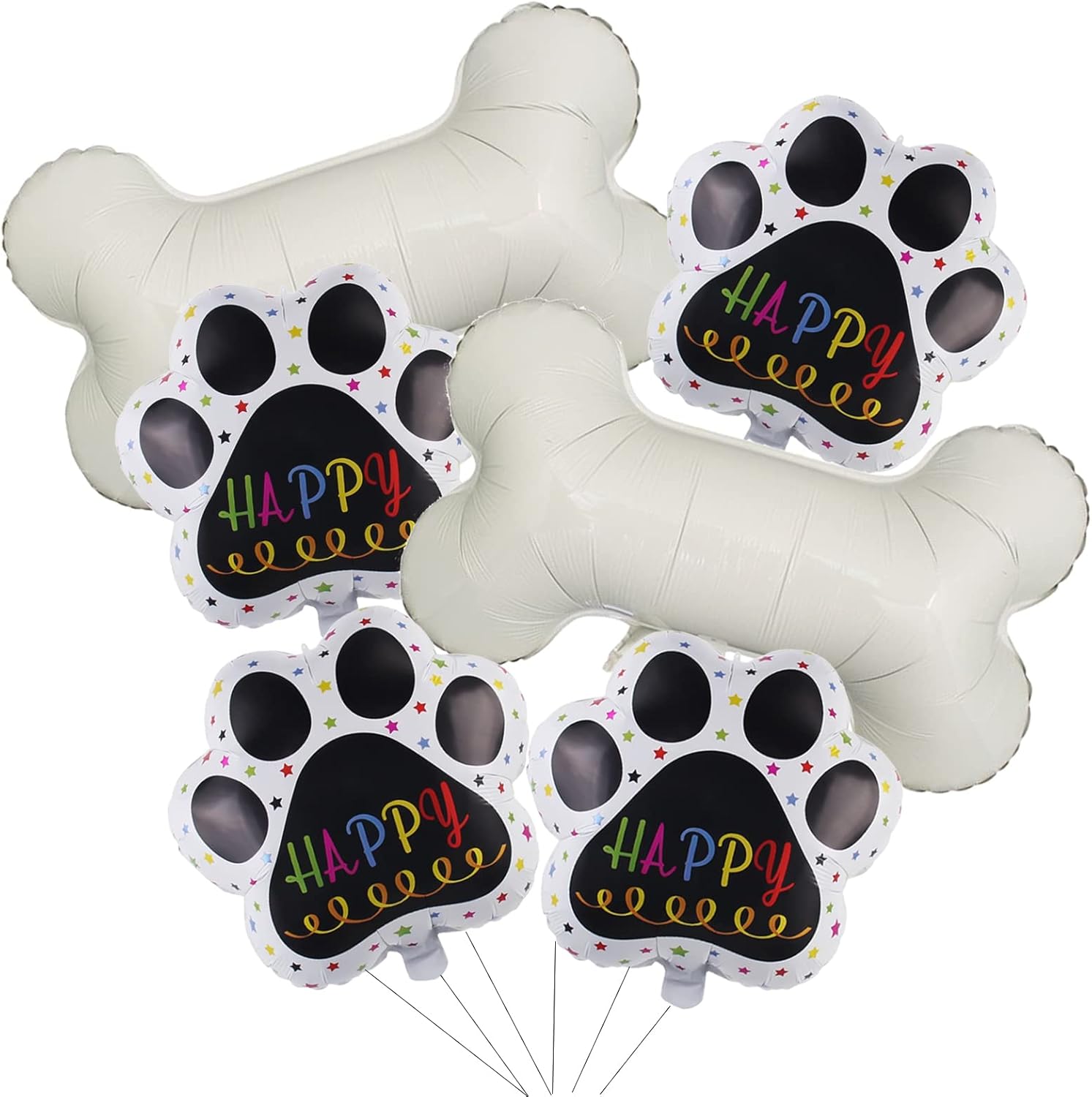 Dog Birthday Decorations Balloons Dog Bones Dog PAWS Party
