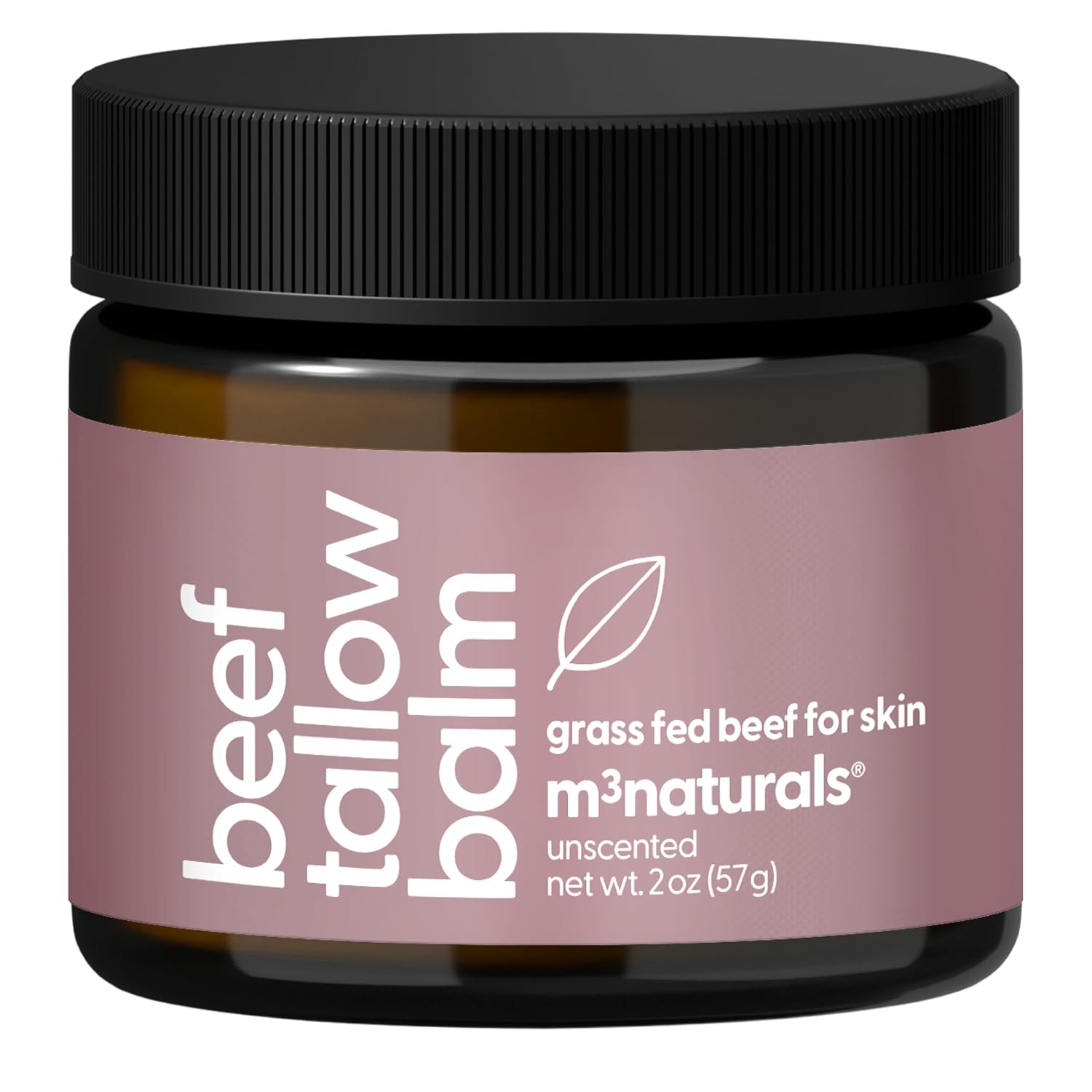 Grass Fed Beef Tallow and Honey Balm for Face - Deeply Moisturizing & Nourishing Gentle Beef Tallow Face Moisturizer with Cold-Pressed Olive Oil for Beautiful Skin Glow & Softness (Unscented, 2oz)