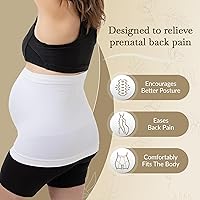 Vista 2 de Maternity Belly Band - 4-Way Stretch Post Partum Belly Band For Lumbar & Back Support - Pregnancy Gifts for Moms