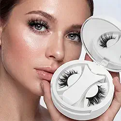 Cílios magnéticos, 1 par de cílios magnéticos reutilizáveis com aplicador, sem necessidade de cola, olho de gato, aparência natural, kit de aglomerados de cílios fácil de usar e remover