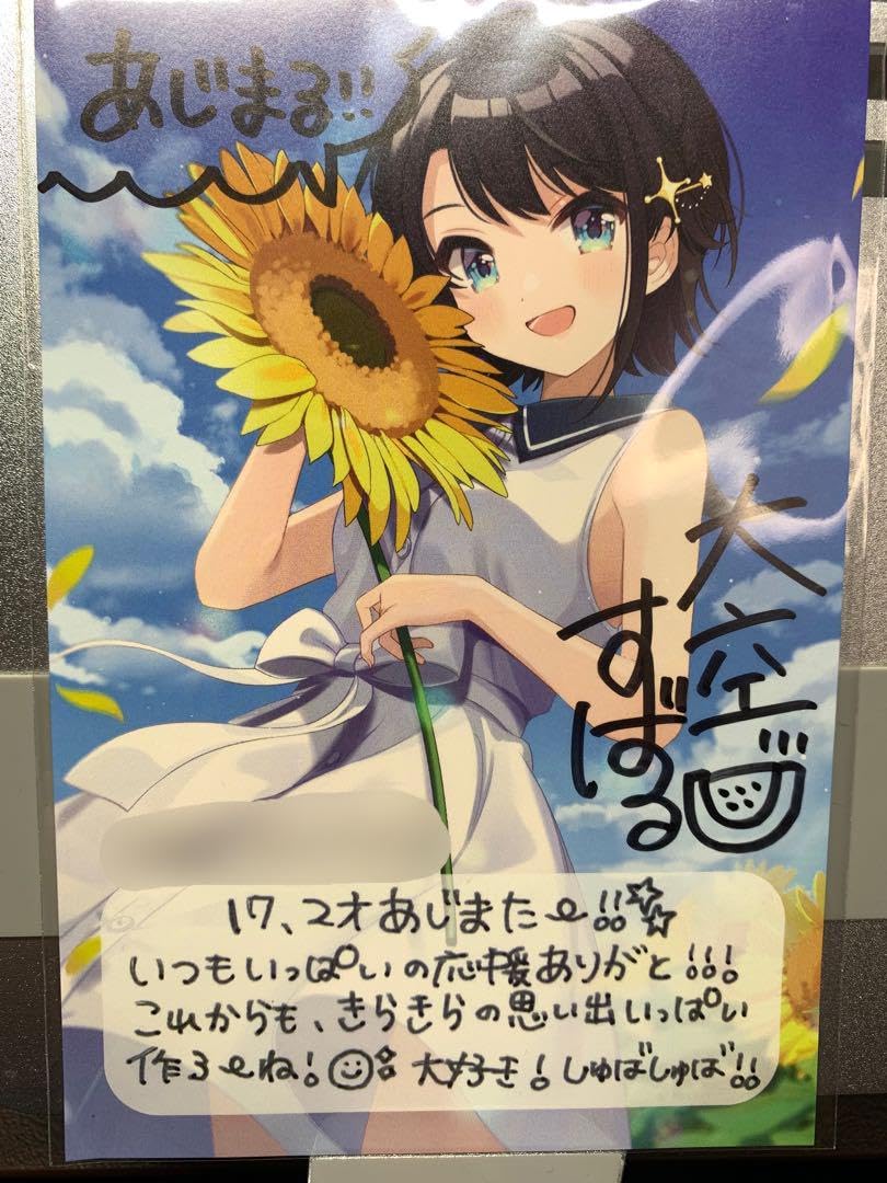 Amazon.co.jp: 直筆サイン大空スバル2020年誕生日記念ポストカード 