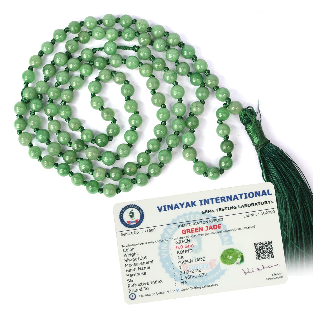 Reiki Crystal Products Certified Natural Green Jade Mala Semi Precious Crystal Stone 6 mm 108 Beads Jap Mala/Necklace (Color : Green) For Unisex Adult (B08PQJQ4JX) Amazon Price History, Amazon Price Tracker