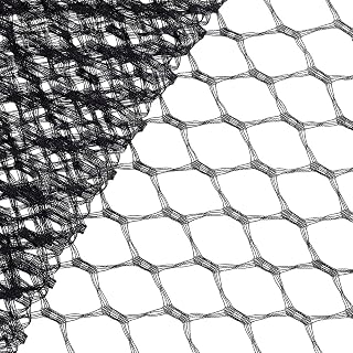 FINGERINSPIRE 1.09 Yard Black Bridal Veil Netting Fabric 9inch Wide Birdcage Wedding Veil Net Fiber Mesh Veiling Millinery Netting for Hat Costume Design DIY Crafts for Women Bride's Headdress Making