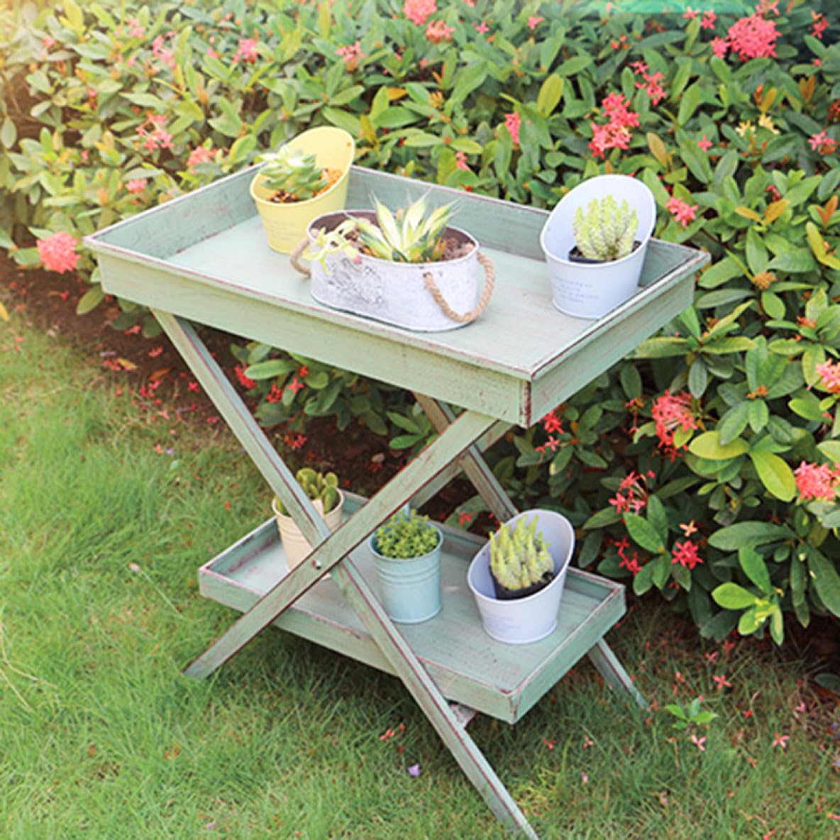 Amazon.co.jp: 花台 フラワースタンド アイアン 形01 屋外