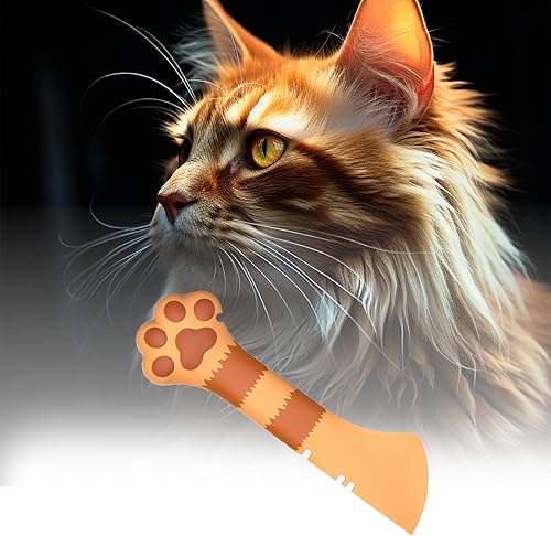 Cuchara de comida para mascotas 2 en 1 y abrelatas, cuchara de silicona para comida para gatos, cuchara de comida húmeda para perrogato (cuchara