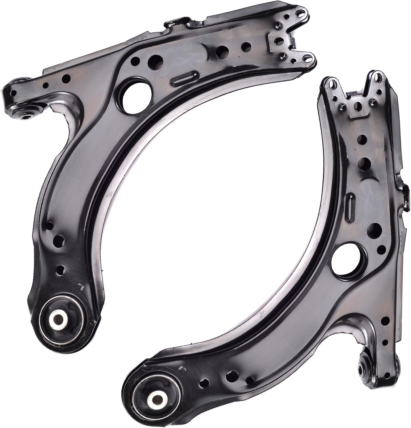 astarpro 10pcs front lower control arm with bushing assembly and lower ball joints sway bar tie rod end inner and outer compatible with 2001-2010 volkswagen beetle golf jetta