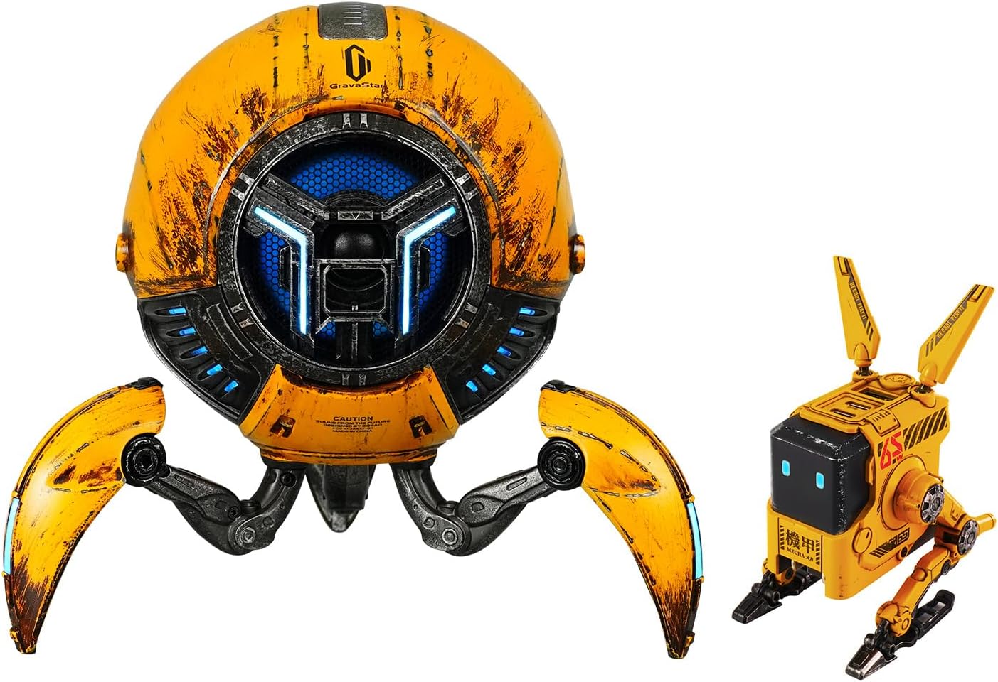 GravaStar Mars Pro Portable Bluetooth Speaker 65W USB C Charger Yellow