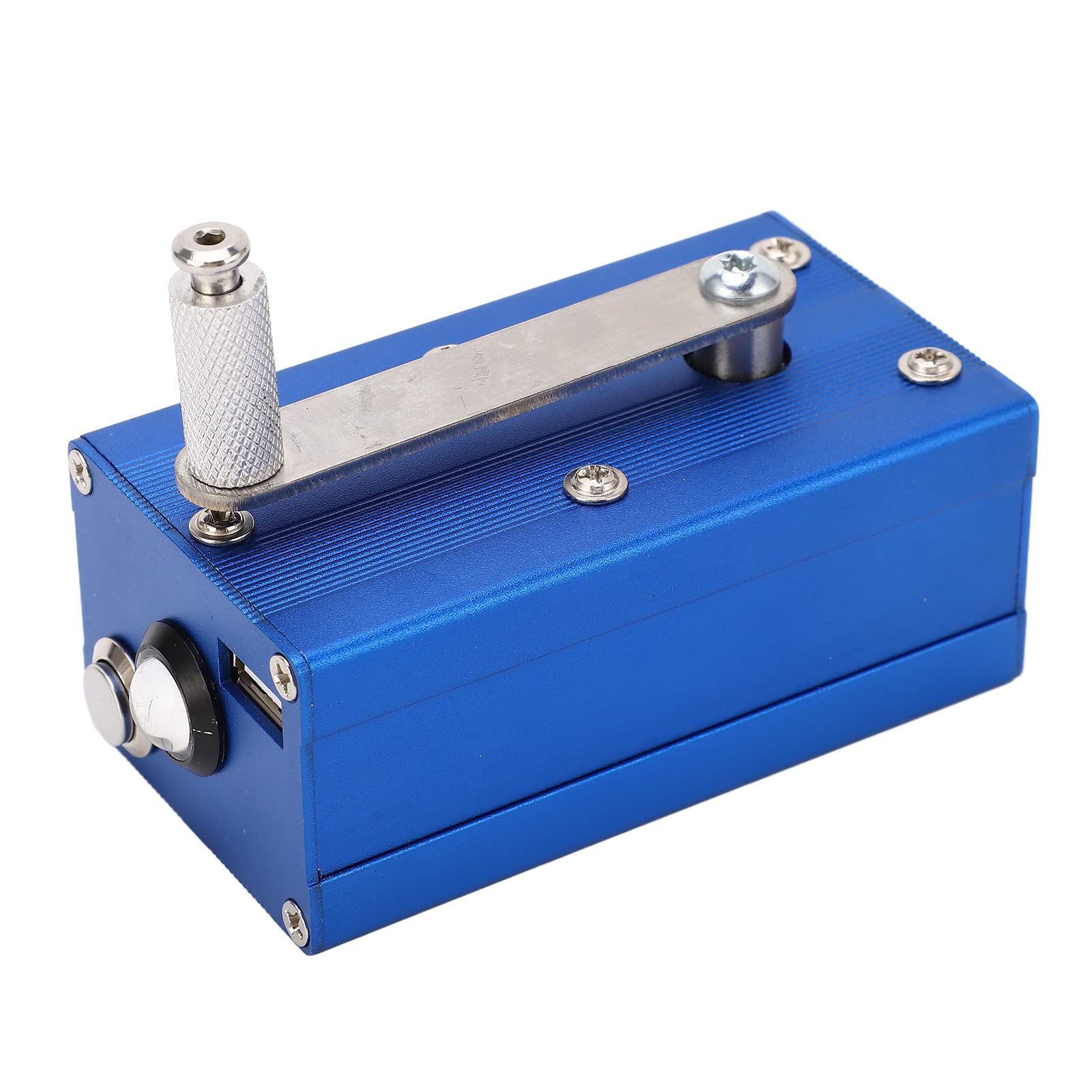 Generador de cigüeñal de mano XTevu, generador de energía de emergencia USB con lámpara de mazorca, cargador USB manual para suministro de energía al aire libre, cargador de