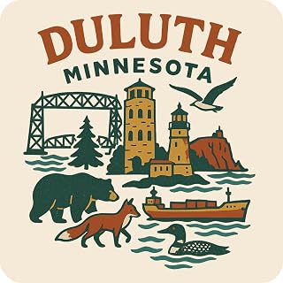 Duluth Minnesota Souvenir Vinyl Magnet – Destination Travel Keepsake Collectible 3-Inches Wide