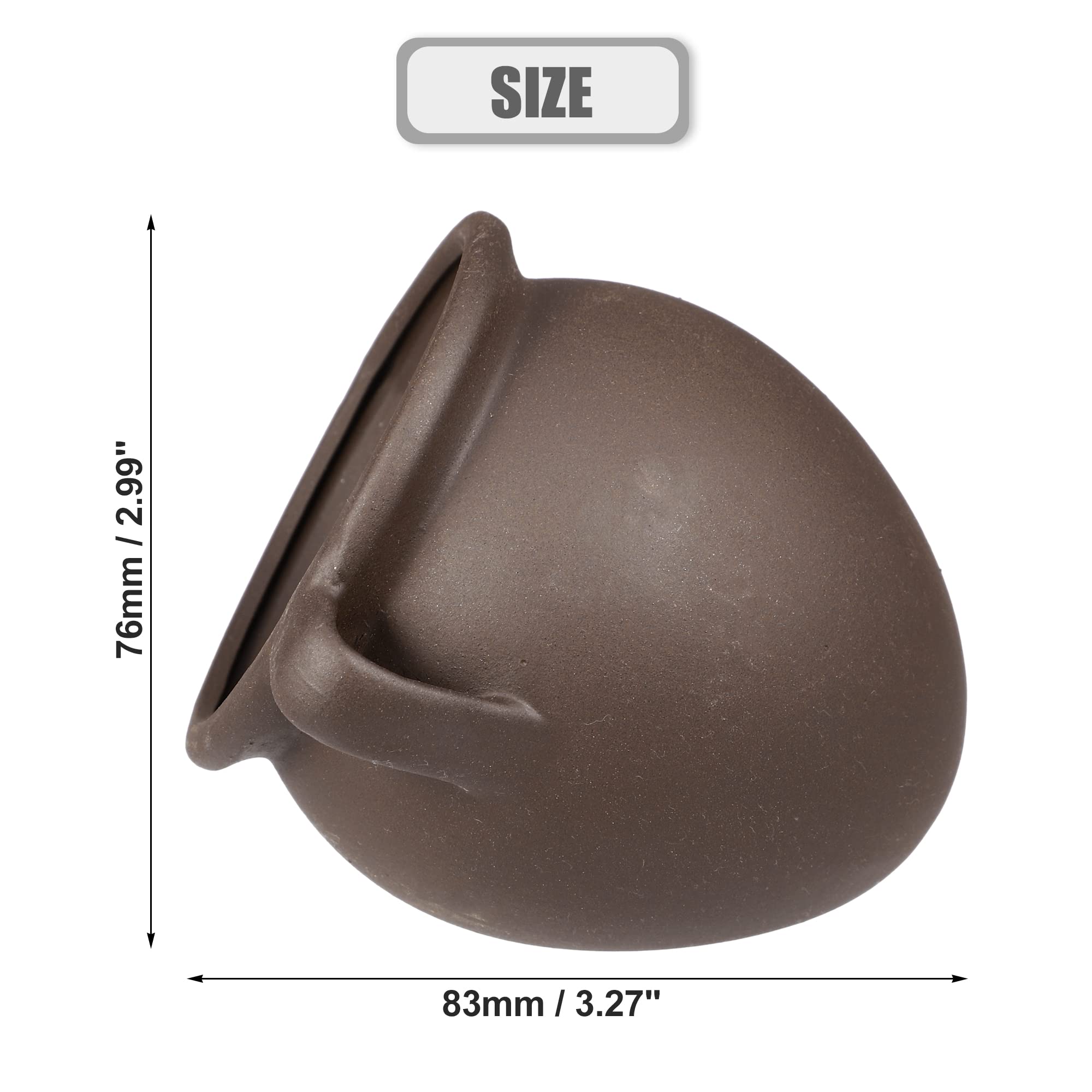 VOCOSTE 3.27x3.82x2.99 Inches Aquarium Hideaway Rock Cave, Resin Fish Tank Decoration Stone for Aquatic Pets to Breed Play Rest Brown - Image 4