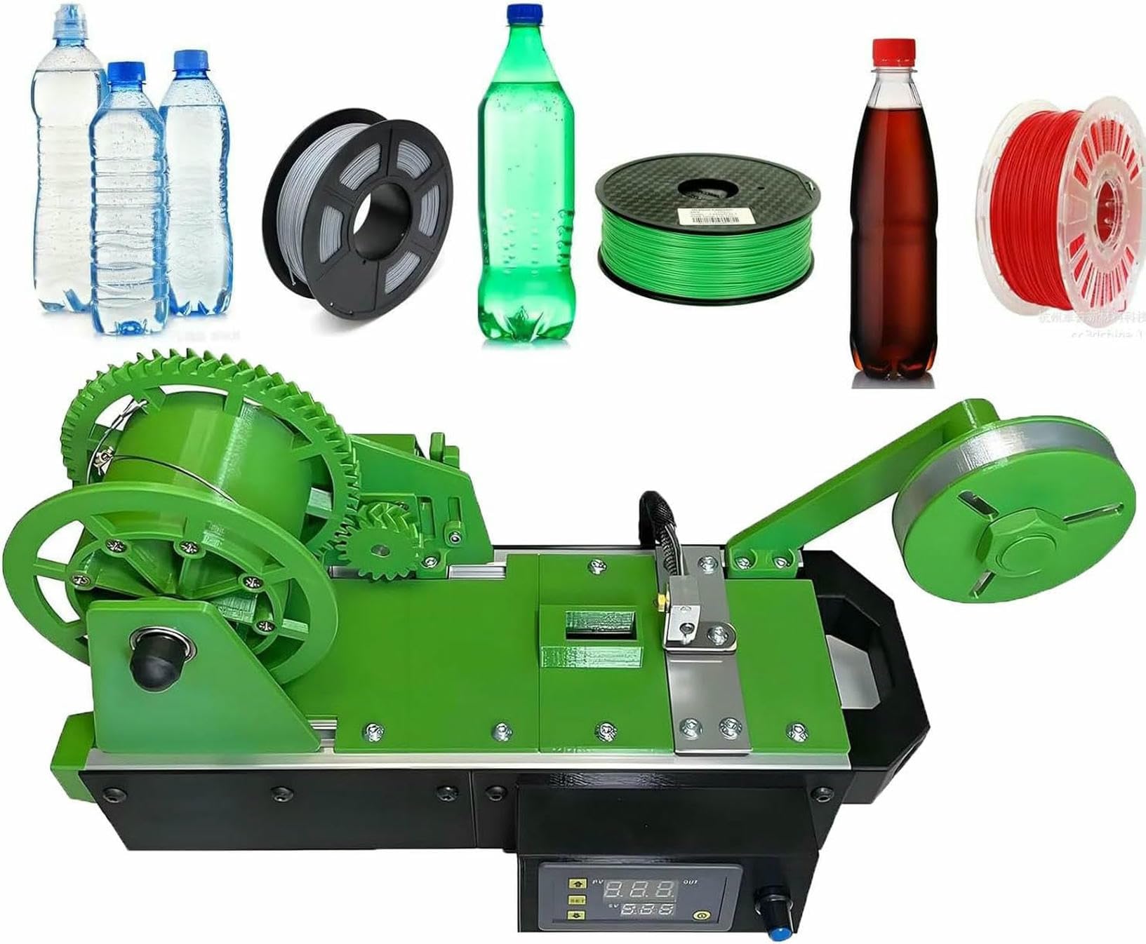 Creatore di Filamenti in Pet Riciclato 3D, Estrusori per Stampanti 3D con Display Digitale, Temperatura E velocità Regolabili, Creatore di Filamenti da Tavolo
