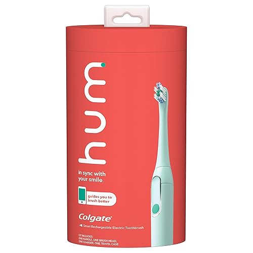 Miniatura 1 de hum by Colgate Kit de cepillo de dientes eléctrico inteligente cepillo de dientes sónico recargable con funda de viaje y cabezal de cepillo de