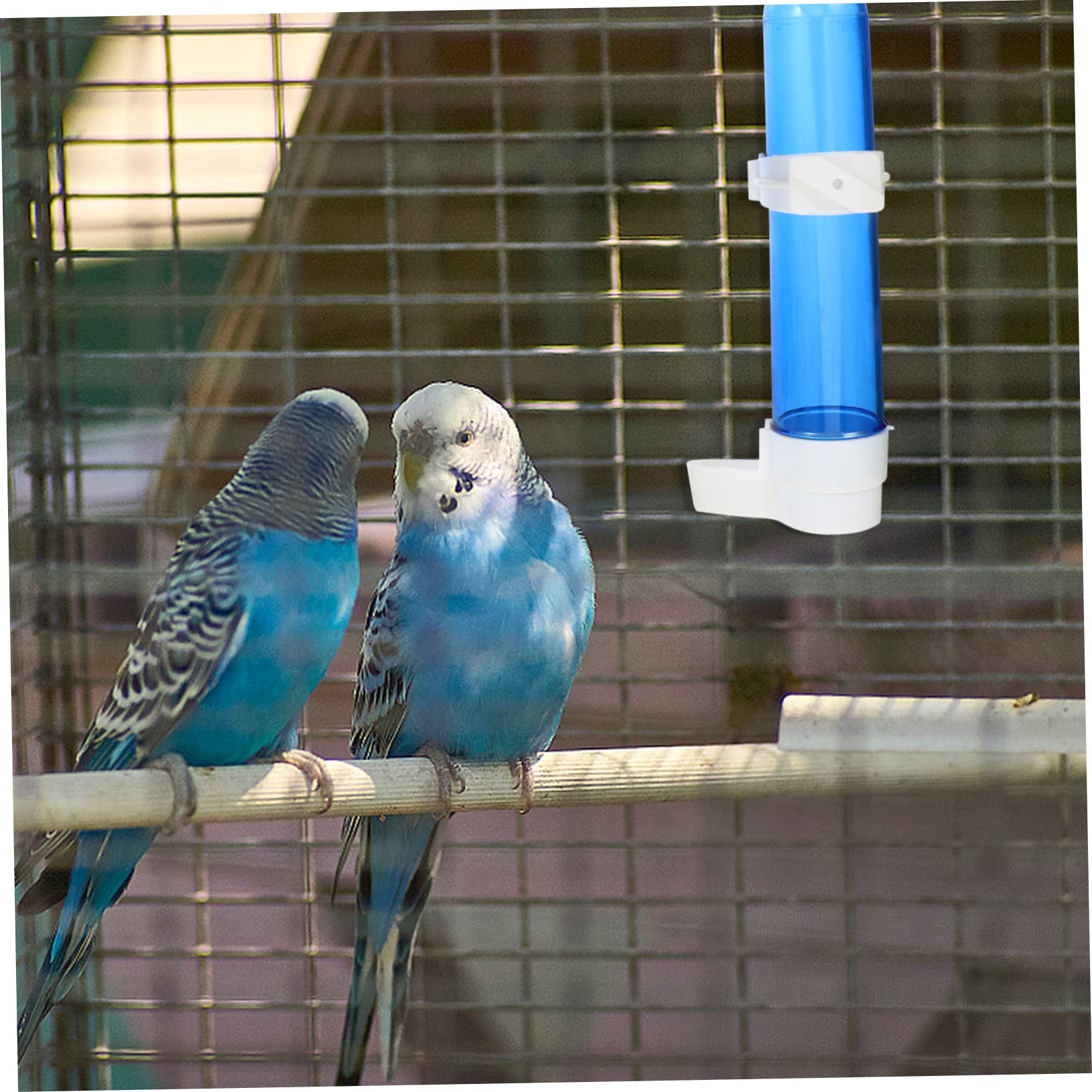 12 Piezas Bebedor De Aves Bebedero Colgante para Pájaros Tazón De Agua para Pájaros Bebedero para Contenedor De Alimentación De Jaula De Loros Loro Bebiendo El Plastico
