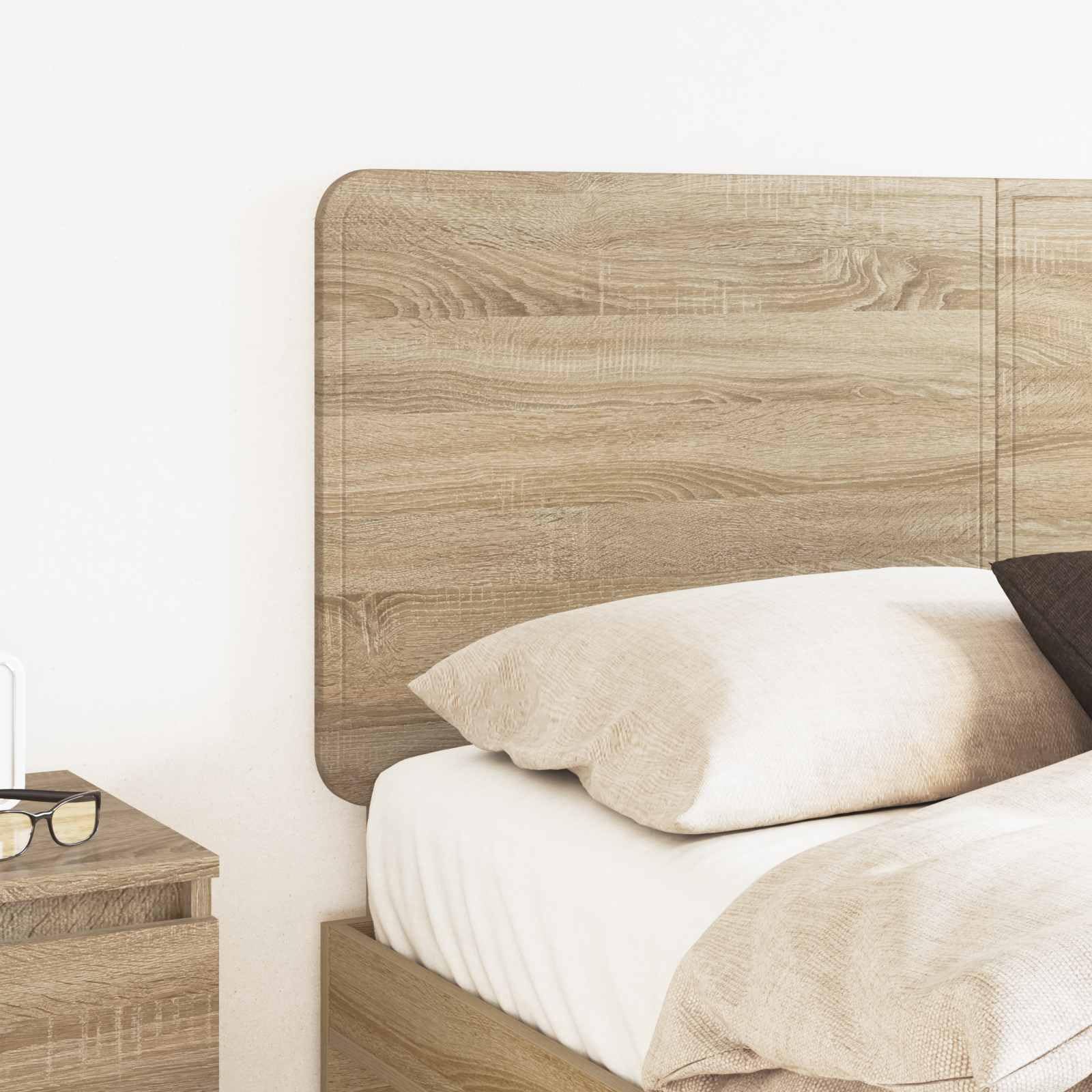 Genérico Cabecero Roble Sonoma 150 cm Madera contrachapada, Cabeceros y pies de Cama Marrón,887871