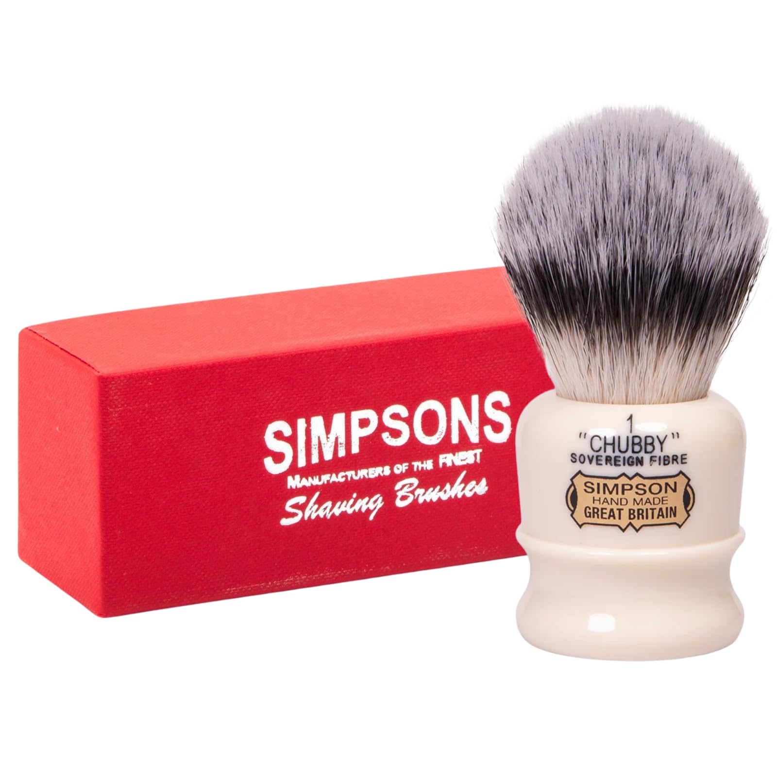 Amazon.com : Simpsons Shaving Brush Chubby 1 CH1 Sovereign Fibre
