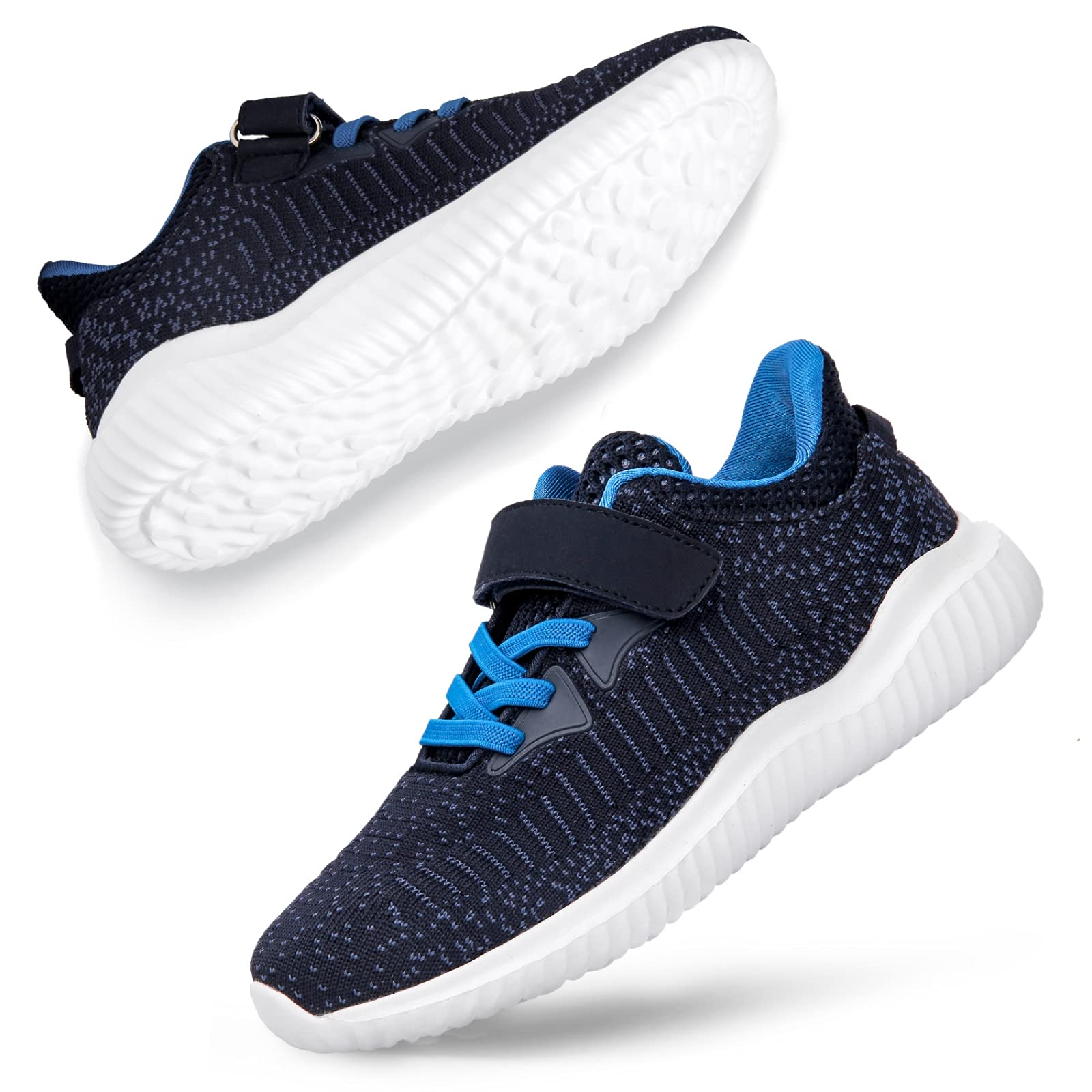 Alibress Kids Sneakers Boys Girls Athletic Running Tennis Sport Shoes Blue Size: 7 Big Kid