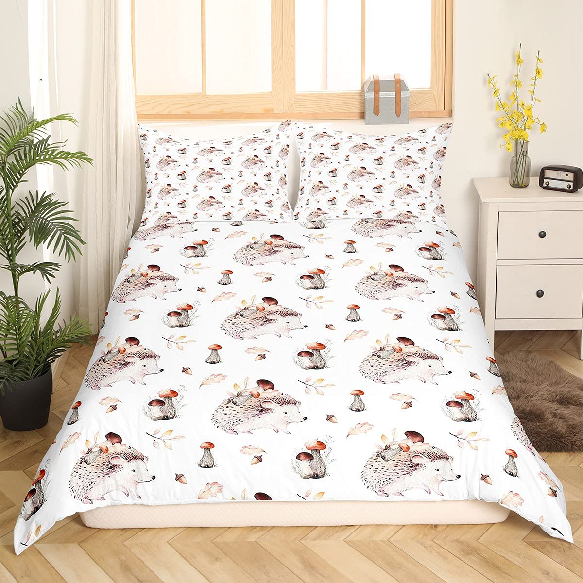 Housse de couette hérisson kawaii pour border vos enfants avec tendresse