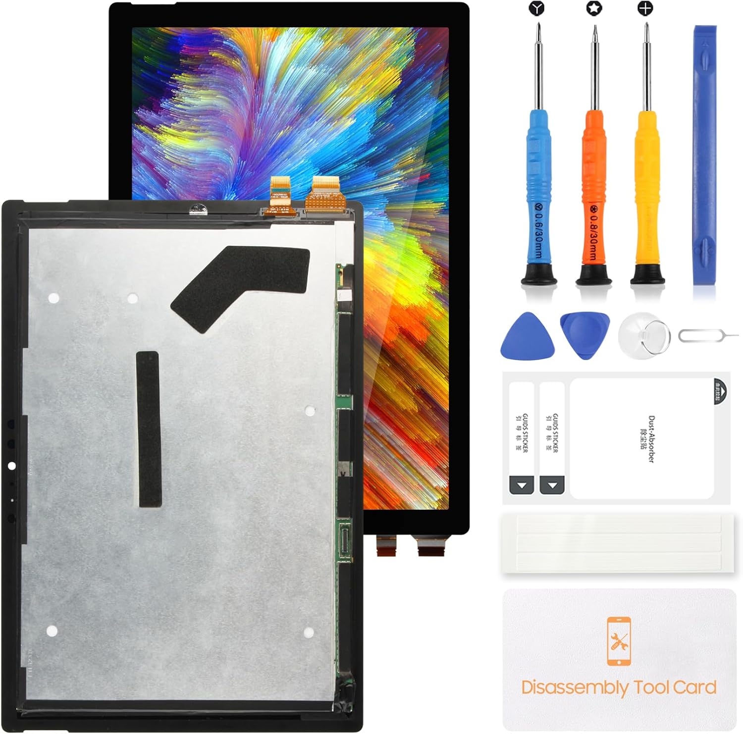 12.3" for Surface Pro 4 Screen Replacement,LCD Touch Screen Assembly for Microsoft Surface Pro 4 1724 LCD Display Digitizer Replacement M1010537-003 with Tools (Black)