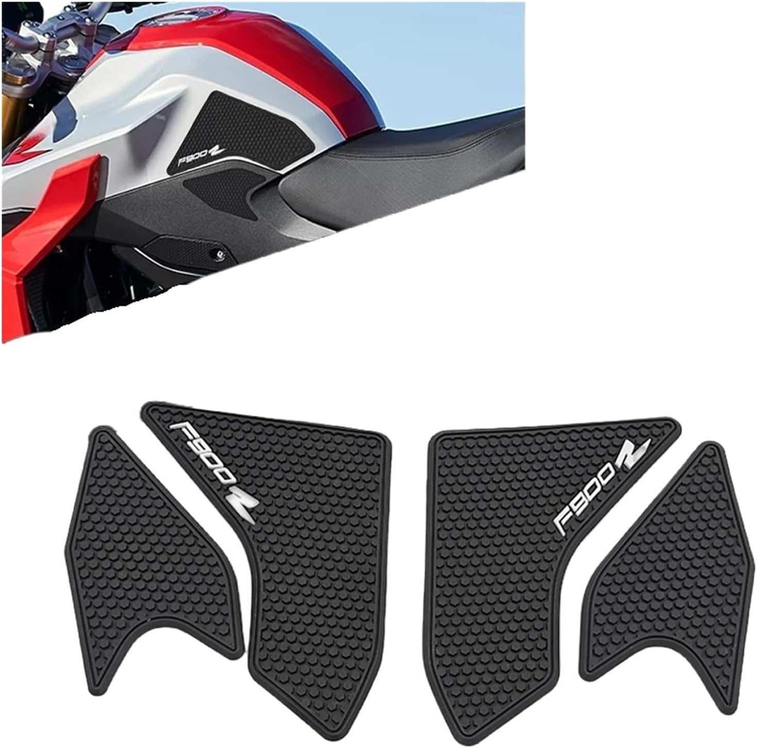 Motorcycle Tank Sticker for F900R 2020-2024 Motorcycle Accessories Non-Slip Rubber Side Tank Pads Protector Fuel Stickers.